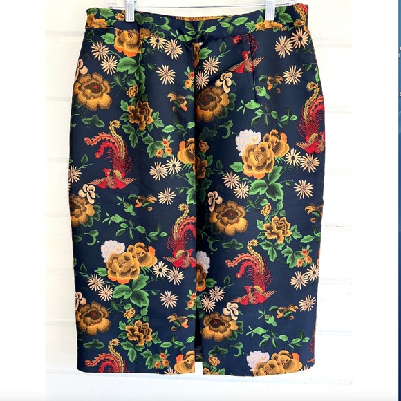 ANTHROPOLOGIE ISLA MAUDE Floral Pencil Skirt - L - Picture 5 of 11